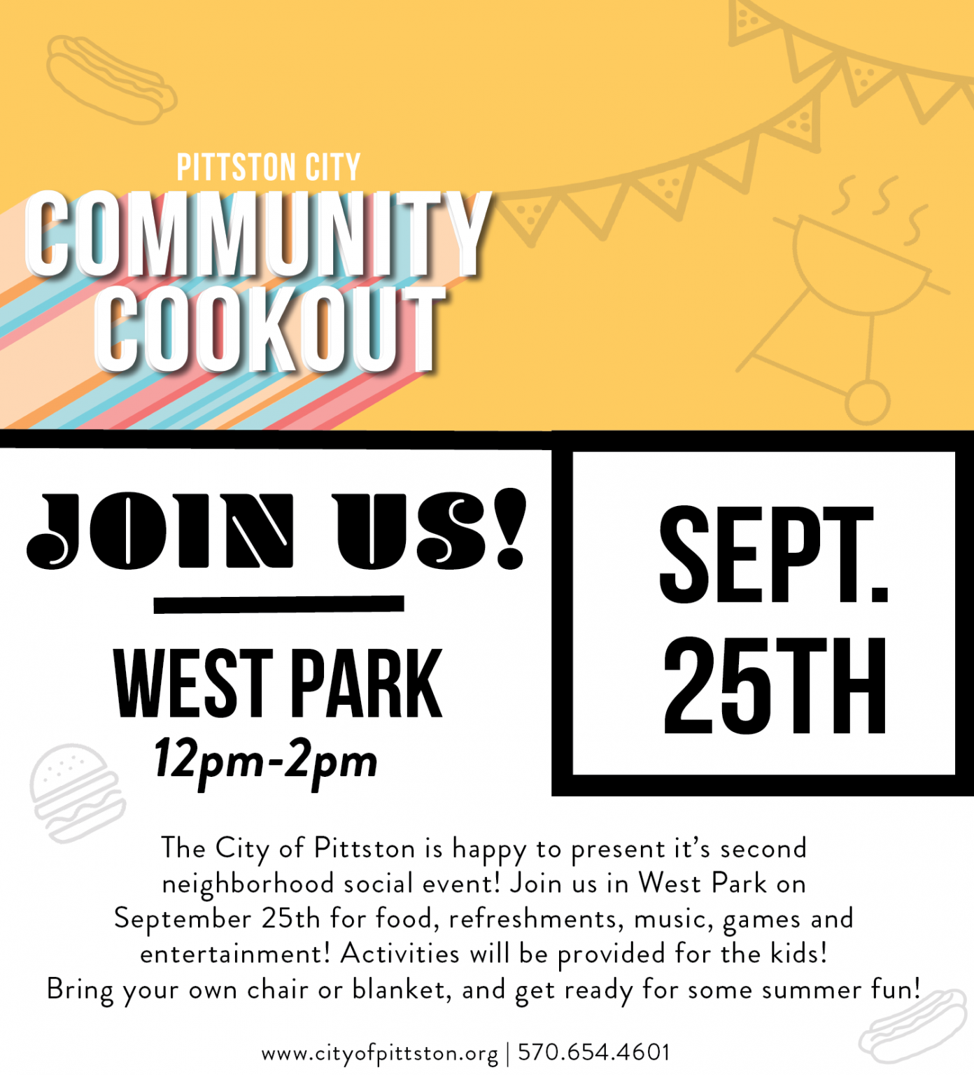 Free Community Cookout - Saturday September 25h - Albert West Park ...